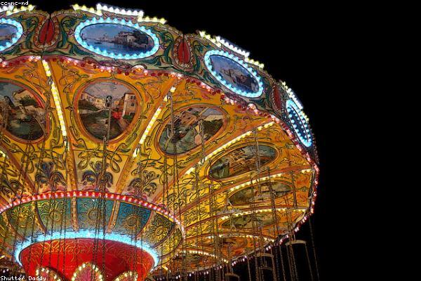 Neon Midway at night